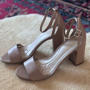 Circus by Sam Edelman Nude Strappy Block Heels